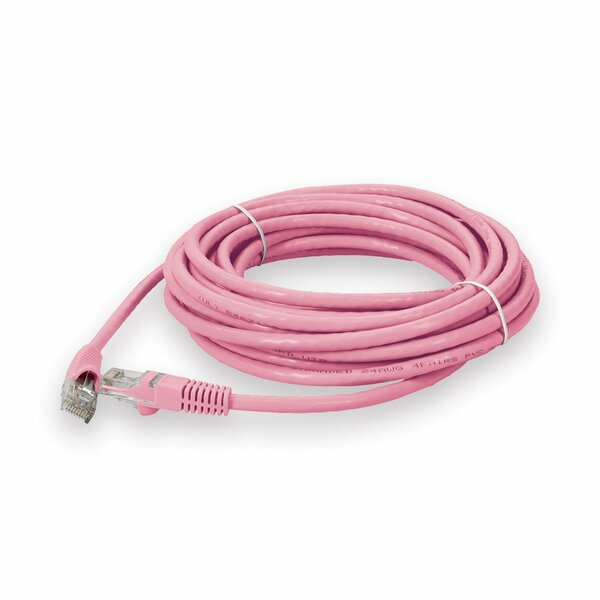 Add-On 25FT RJ-45 MALE TO RJ-45 MALE CAT6A STRAIGHT BOOTED, SNAGLESS PINK UTP ADD-25FCAT6A-PK
